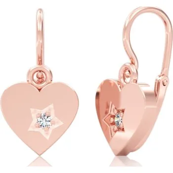 Náušnice Couple, Dětské náušnice Josie, růžové zlato se zirkonem, 585-66-3-0691.4C00.0.00.001.14