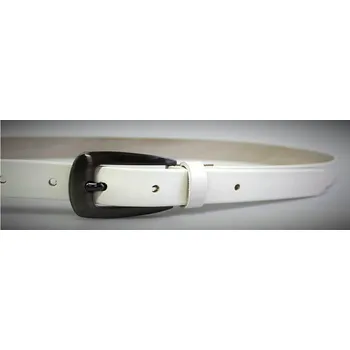 Opasek PENNY BELTS Kožený opasek 20-179-00 bílý - 100 cm