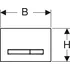Splachovací tlačítko Geberit Sigma50 115.788.21.2