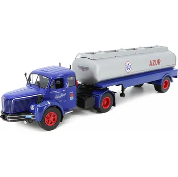 autíčko Berliet TLM 10M2 1961 cisterna Azur 1:43 - ODEON Berliet TLM AZUR 1961 - kovový model auta