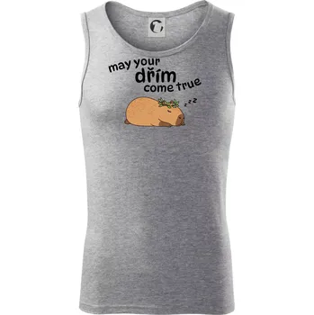 May your dřím come true - Tílko pánské Core - S ( Tmavě šedý melír )