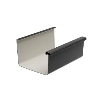 okap Plastové OKAPY - Žlab HRANATÝ podokapní 135mm délka 2bm grafitový