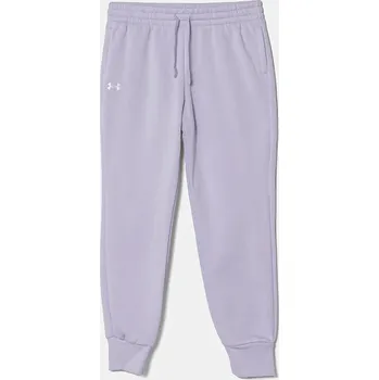 Dětské tepláky Under Armour UA Rival Fleece 1379525 fialová 04X, vel. 122-127