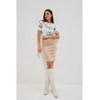Dámská sukně Béžová pouzdrová sukně Marisse bílá | krémová | růžová | vícebarevná | vícebarevná 1916280