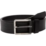 Kožený pánský opasek Bugatti Lucius - černá