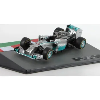 autíčko Centauria Mercedes F1 W05 Hybrid #44 2014 Abu Dhabi Grand Prix Lewis Hamilton 1:43 - Racing Cars časopis s modelem #28 Mercedes F1 Lewis Hamilton - kovový model auta