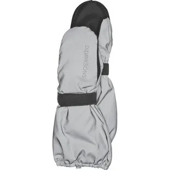 Dětské rukavice Didriksons Biggles Silver reflexní - palčáky velikost rukavic 6-8 let
