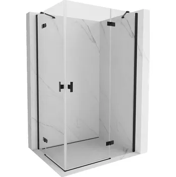 Mexen Mist-H Duo sprchový kout s pravým otevíráním 90 x 110 cm, čirý, černý - 8A5-090L-110P-70-00 Sprchové kouty