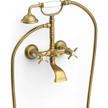 Vodovodní baterie Tres Clasic vanová baterie starožitná mosaz 24217601LV