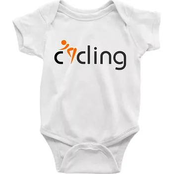 Cycling postava - Body kojenecké s krátkým rukávem - Krátký r. 3-6 měs ( Bílá )