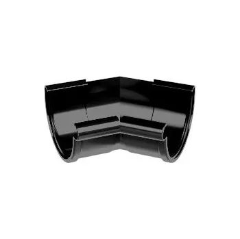 okap PLASTOVÉ OKAPY Žlabový roh vnitřní 135st. 130mm černý