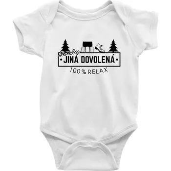 Kojenecký body Trochu jiná dovolená batoh - Body kojenecké s krátkým rukávem - Krátký r. 3-6 měs ( Bílá )