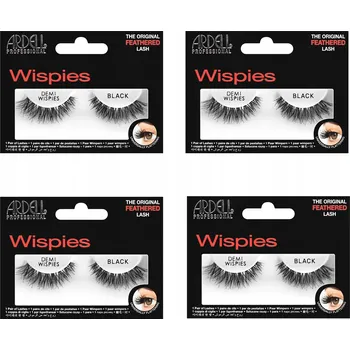 Péče o řasy a obočí Umělé řasy na pásku černé sada Demi Wispies Black Ardell 4-balení