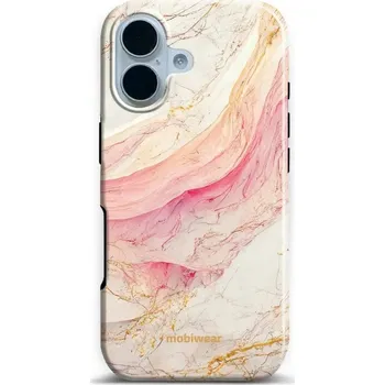 Pouzdro na mobilní telefon Odolný obal Mobiwear Elite Pro - Apple iPhone 17 - EP32E Růžový a zlatavý mramor (Odolné pouzdro, obal kryt Mobiwear Elite Pro - maximální ochrana mobilu Apple iPhone 17, zesílené hrany, přesné výřezy, pohodlné držení, odolná grafika, kvalitní materiály)