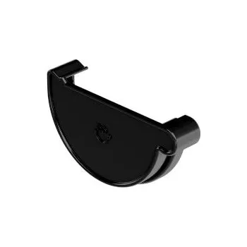 okap PLASTOVÉ OKAPY Žlabové čelo 110mm LEVÉ černé