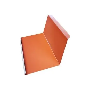 Plech Lemování ke zdi SPODNÍ šíře 250mm délka 2m cihlová RAL 8004