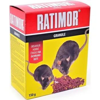 Hubení hlodavce Návnada granule 150 g RATIMOR BROMADIOLON KLC