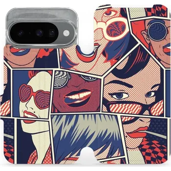 Pouzdro na mobilní telefon Flipové pouzdro Mobiwear - Google Pixel 10 - VP18P Komiks (Knížkové flip pouzdro, obal, kryt na mobil Google Pixel 10 - VP18P Komiks, materiál Umělá kůže + TPU - ochrana 360°, stojánek, silikonová vanička, magnetické zavírání)