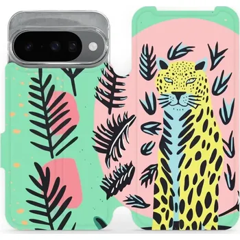 Pouzdro na mobilní telefon Flipové pouzdro Mobiwear - Google Pixel 10 - VP52S Jaguár (Knížkové flip pouzdro, obal, kryt na mobil Google Pixel 10 - VP52S Jaguár, materiál Umělá kůže + TPU - ochrana 360°, stojánek, silikonová vanička, magnetické zavírání)
