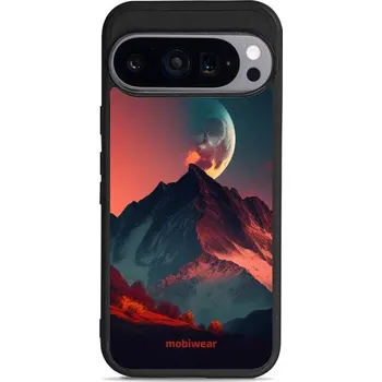 Pouzdro na mobilní telefon Lesklý kryt Mobiwear Glossy - Google Pixel 9 - G007G Hora s měsícem (Prémiové lesklé pouzdro, obal, kryt Mobiwear Glossy na mobil Google Pixel 9 - G007G Hora s měsícem, materiál Plast + TPU silikon - krytí po všech stranách, neošoupatelný potisk, tenké)