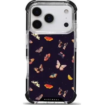 Pouzdro na mobilní telefon Odolný obal Mobiwear MagSafe Elite Bumper - Apple iPhone 17 Pro - DP78D Barevní motýlci (Odolný kryt, pouzdro, obal Mobiwear Elite Bumper na mobil Apple iPhone 17 Pro - DP78D Barevní motýlci, materiál Plast + TPU silikon + kov - zesílená ochrana telefonu,