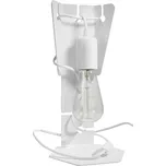 Stolní lampa Arby, bílé tělo svítidla