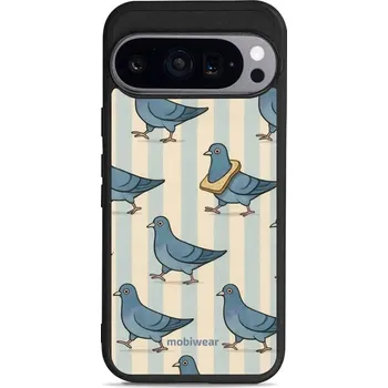 Pouzdro na mobilní telefon Lesklý kryt Mobiwear Glossy - Google Pixel 9 - GP91G Holubi (Prémiové lesklé pouzdro, obal, kryt Mobiwear Glossy na mobil Google Pixel 9 - GP91G Holubi, materiál Plast + TPU silikon - krytí po všech stranách, neošoupatelný potisk, tenké provedení, možnost