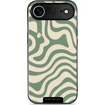 Pouzdro na mobilní telefon Lesklý kryt Mobiwear Glossy - Apple iPhone Air - GA57G Zelené a béžové zkrouceniny (Prémiové lesklé pouzdro, obal, kryt Mobiwear Glossy na mobil Apple iPhone Air - GA57G Zelené a béžové zkrouceniny, materiál Plast + TPU silikon - krytí po všech stranách,)