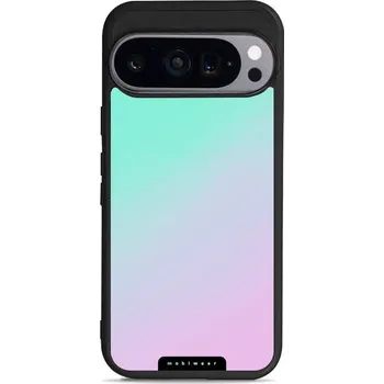 Pouzdro na mobilní telefon Lesklý kryt Mobiwear Glossy - Google Pixel 9 Pro - G063G Mátový a fialový odstín (Prémiové lesklé pouzdro, obal, kryt Mobiwear Glossy na mobil Google Pixel 9 Pro - G063G Mátový a fialový odstín, materiál Plast + TPU silikon - krytí po všech stranách,)