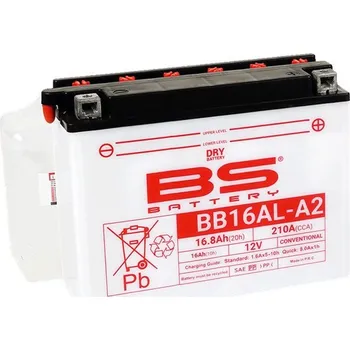 Motobaterie Konvenční motocyklová baterie BS-BATTERY BB16AL-A2 (YB16AL-A2 ) Včetně balení kyseliny