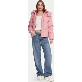 Pánská bunda Tommy Jeans Vatovaná bunda Alaska DW0DW21623 Růžová Relaxed Fit L
