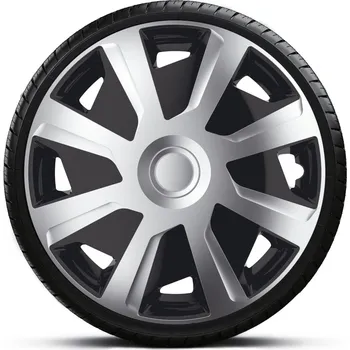 Poklice na kolo Poklice 16" SILVER BLACK pro dodávky na vypouklé disky sada