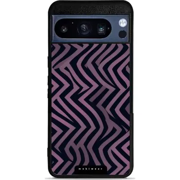 Pouzdro na mobilní telefon Lesklý kryt Mobiwear Glossy - Google Pixel 8 Pro - GA55G Fialové klikyháky (Prémiové lesklé pouzdro, obal, kryt Mobiwear Glossy na mobil Google Pixel 8 Pro - GA55G Fialové klikyháky, materiál Plast + TPU silikon - krytí po všech stranách, neošoupatelný)