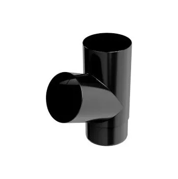 okap PLASTOVÉ OKAPY Odbočka svodu 100/100 mm 67st. černá