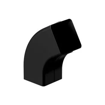 okap Koleno 72st. HRANATÉ 80x80mm černé