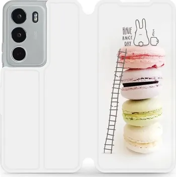 Pouzdro na mobilní telefon Flipové pouzdro Mobiwear - Realme C71 - M090P Makronky (Knížkové flip pouzdro, obal, kryt na mobil Realme C71 - M090P Makronky, materiál Umělá kůže + TPU - ochrana 360°, stojánek, silikonová vanička, magnetické zavírání)