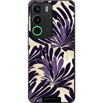 Pouzdro na mobilní telefon Lesklý kryt Mobiwear Glossy - Realme C71 - GA47G Fialová flóra (Prémiové lesklé pouzdro, obal, kryt Mobiwear Glossy na mobil Realme C71 - GA47G Fialová flóra, materiál Plast + TPU silikon - krytí po všech stranách, neošoupatelný potisk, tenké provedení,)