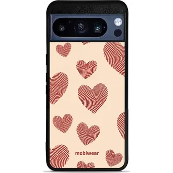 Pouzdro na mobilní telefon Lesklý kryt Mobiwear Glossy - Google Pixel 8 Pro - GP93G Otisk srdce (Prémiové lesklé pouzdro, obal, kryt Mobiwear Glossy na mobil Google Pixel 8 Pro - GP93G Otisk srdce, materiál Plast + TPU silikon - krytí po všech stranách, neošoupatelný potisk, tenké)