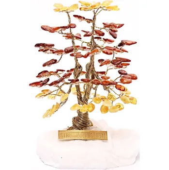 Drahý kámen Magieprirody.cz Jantarový stromeček štěstí 12 cm - A1 - #251