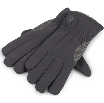 Rukavice Pánské rukavice kombinace šusťák, zateplené, barva 1 šedá