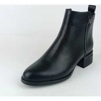 Dámská zimní obuv Dámsé kotníkové boty na podpatku Ladies AZLW2562 černé 38