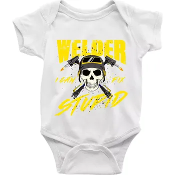 Kojenecký body Welder I can fix stupid - Body kojenecké s krátkým rukávem - Krátký r. 3-6 měs ( Bílá )