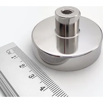 Dekorativní magnet orodian.cz Magnet v pouzdře s vysunutým vnitřním závitem 48×12 mm