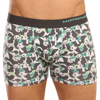 Boxerky Pánské boxerky 69SLAM fit bamboo panda boo (MPBPBO-BB) XL MPBPBO-BB Možnost vrácení zboží ZDARMA do 120 dnů!