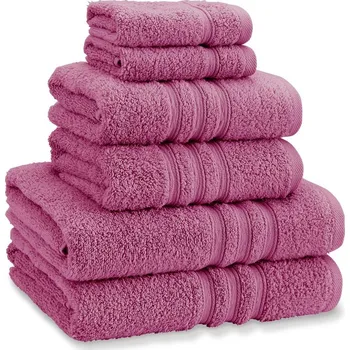 Ručník Tmavě růžové froté bavlněné ručníky a osušky v sadě 6 ks Zero Twist – Catherine Lansfield ID_1800907