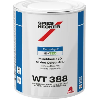 Autolak Spies Hecker Permahyd Hi-TEC Mixing Colour 480 WT 388 super deep black 1 l