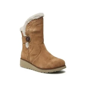 Dámské kozačky Skechers Polokozačky Cozy Peak 49811/TAN Hnědá 35