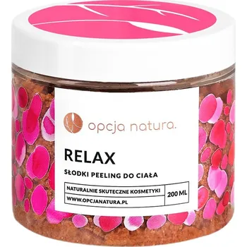 Tělový peeling Opcja Natura Peelingi i scruby do ciała Relaxačný sladký telový peeling 200ml