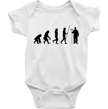 Kojenecký body Evoluce malíř pokojů - Body kojenecké s krátkým rukávem - Krátký r. 3-6 měs ( Bílá )