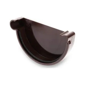 okap PLASTOVÉ OKAPY Žlabové čelo 130mm LEVÉ hnědé